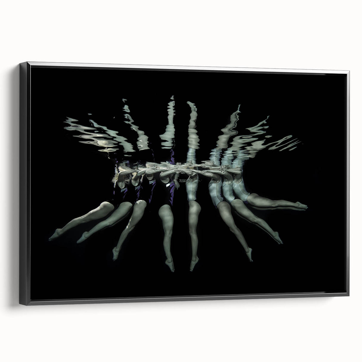 Synchronized Flow – Underwater Emotive Figure Wall Art Print