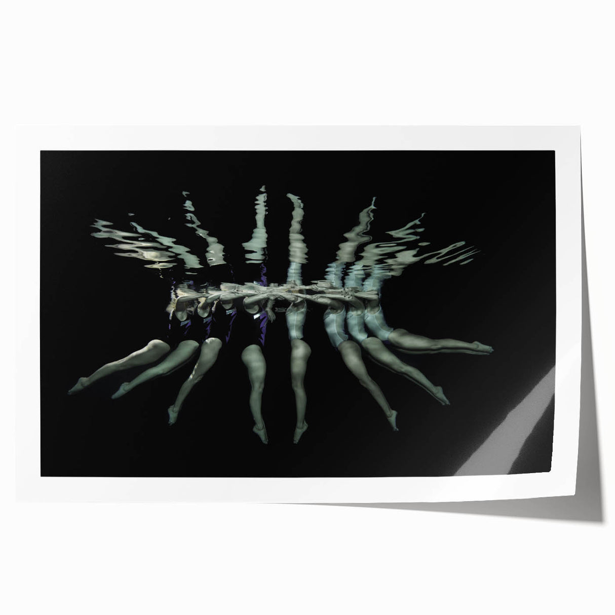 Synchronized Flow – Underwater Emotive Figure Wall Art Print