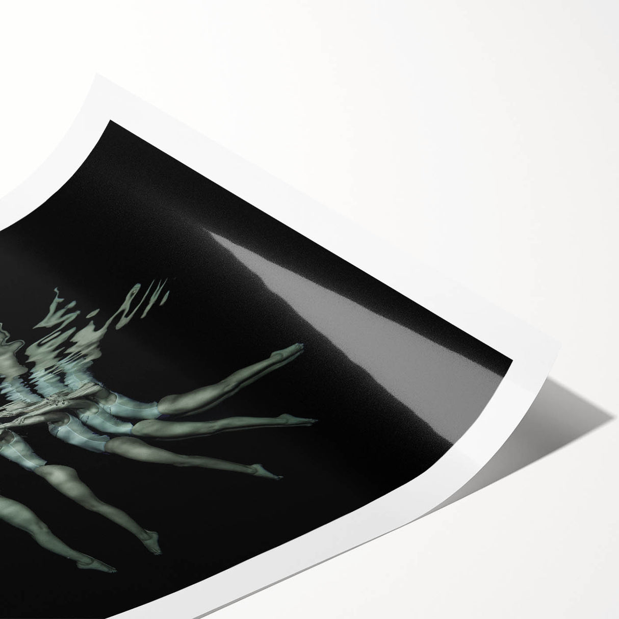 Synchronized Flow – Underwater Emotive Figure Wall Art Print