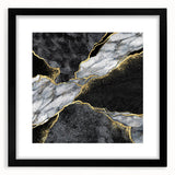 Luxury Black and Gold Marble Bedroom Wall Art – Framed & Canvas