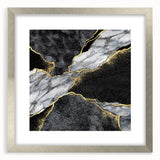 Luxury Black and Gold Marble Bedroom Wall Art – Framed & Canvas