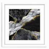 Luxury Black and Gold Marble Bedroom Wall Art – Framed & Canvas