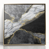 Luxury Black and Gold Marble Bedroom Wall Art – Framed & Canvas