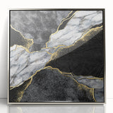 Luxury Black and Gold Marble Bedroom Wall Art – Framed & Canvas