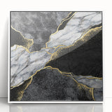 Luxury Black and Gold Marble Bedroom Wall Art – Framed & Canvas