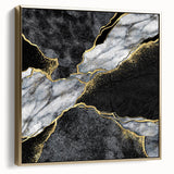 Luxury Black and Gold Marble Bedroom Wall Art – Framed & Canvas
