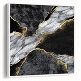 Luxury Black and Gold Marble Bedroom Wall Art – Framed & Canvas