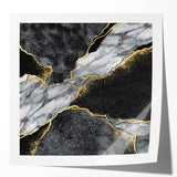 Luxury Black and Gold Marble Bedroom Wall Art – Framed & Canvas
