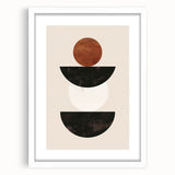 Modern Dining Room Wall Art - Abstract Geometric Framed Prints