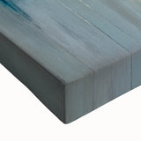 Close-up of abstract architecture wall art on stretched canvas, showcasing intricate geometric designs in vibrant colors, perfect for modern home decor.