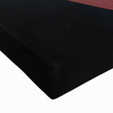 Close-up of an abstract geometric stretched canvas artwork showcasing vibrant colors and intricate shapes, ideal for modern home decor and artistic displays.