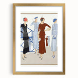 Vintage Art Deco Wall Art – 1920s Fashion Illustration with Stylish Flair