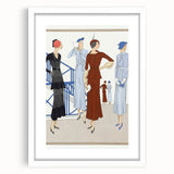 Vintage Art Deco Wall Art – 1920s Fashion Illustration with Stylish Flair