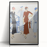 Vintage Art Deco Wall Art – 1920s Fashion Illustration with Stylish Flair