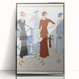 Vintage Art Deco Wall Art – 1920s Fashion Illustration with Stylish Flair