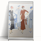Vintage Art Deco Wall Art – 1920s Fashion Illustration with Stylish Flair