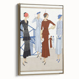Vintage Art Deco Wall Art – 1920s Fashion Illustration with Stylish Flair