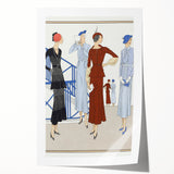 Vintage Art Deco Wall Art – 1920s Fashion Illustration with Stylish Flair