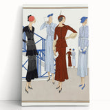 Vintage Art Deco Wall Art – 1920s Fashion Illustration with Stylish Flair