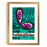 Expressionist Art Poster – Vibrant Abstract Bern Kunsthalle Wall Art