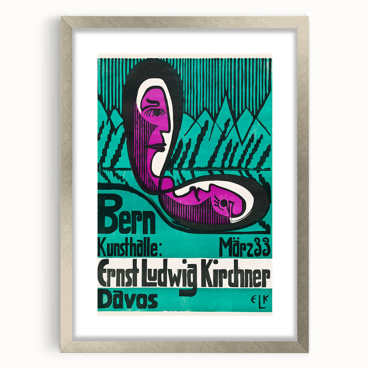 Expressionist Art Poster – Vibrant Abstract Bern Kunsthalle Wall Art