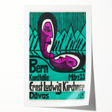 Expressionist Art Poster – Vibrant Abstract Bern Kunsthalle Wall Art