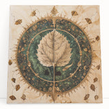 Vibrant floral and botanical wall art featuring colorful flowers and lush green leaves on a stretched canvas, perfect for enhancing home decor with nature-inspired aesthetics.