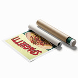 Extra large rolled print featuring an assortment of detailed floral designs in soft pastel colors.