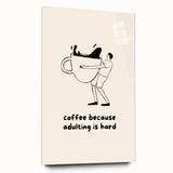 Large abstract wall art on acrylic glass depicting vibrant food and drink motifs, ideal for bedroom or dining room decor.