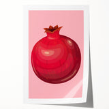 Rolled canvas print featuring an array of vibrant fruits in a realistic style, ideal for art wall dining room.