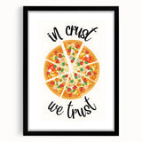 Extra large abstract art print with vibrant colors and textured design on a framed black mat, ideal for living room decor.