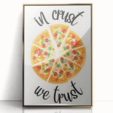 Large acrylic print featuring mid-century modernist style food illustrations in vibrant colors.