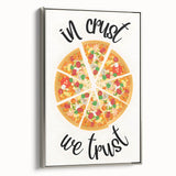 Landscape art painting of colorful, abstract hills on a silver-framed canvas, ideal for modern living room decor.