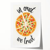 Large rolled print featuring a floral design in soft pastel shades.