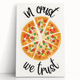 Large black and white stretched canvas featuring inspirational culinary quotes, ideal for kitchen wall art.