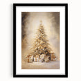 Golden Christmas Tree – Luxurious Christmas Canvas Art