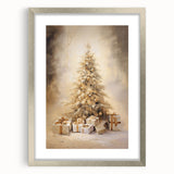Golden Christmas Tree – Luxurious Christmas Canvas Art