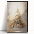 Golden Christmas Tree – Luxurious Christmas Canvas Art