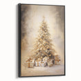 Golden Christmas Tree – Luxurious Christmas Canvas Art
