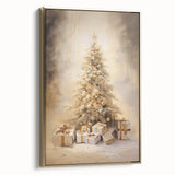 Golden Christmas Tree – Luxurious Christmas Canvas Art