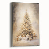 Golden Christmas Tree – Luxurious Christmas Canvas Art
