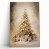 Golden Christmas Tree – Luxurious Christmas Canvas Art