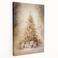 Golden Christmas Tree – Luxurious Christmas Canvas Art