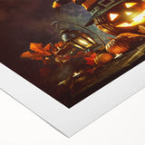 Glowing Jack-O'-Lanterns Halloween Wall Art - Spooky Fall Decor