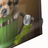 St. Patrick’s Day Puppy - Cute Leprechaun Wall Art