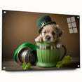 St. Patrick’s Day Puppy - Cute Leprechaun Wall Art