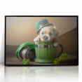 St. Patrick’s Day Puppy - Cute Leprechaun Wall Art