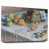 Apples and Grapes - Colorful Still Life by Claude Monet