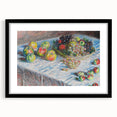 Apples and Grapes - Colorful Still Life by Claude Monet