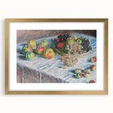 Apples and Grapes - Colorful Still Life by Claude Monet